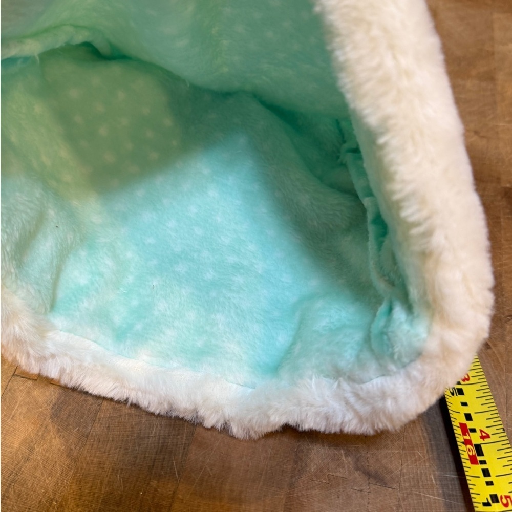 Martha on the Mantle Mint Green Christmas Santa Hat with White Trim Brand New - Picture 8 of 8